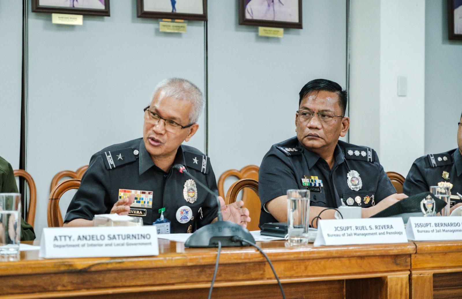 Two police officers participate in the high-level event